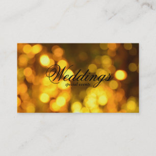 Gouden Bokeh Visitekaartje
