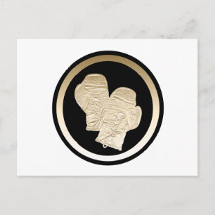 GOUDEN BOKSHANDSCHOENEN BRIEFKAART