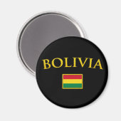 Gouden Bolivia Magneet (Voorkant / Achterkant)