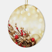 gouden bollen keramisch ornament (Links)