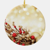 gouden bollen keramisch ornament (Achterkant)