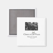Gouden boog juicht voor 50-jarig huwelijk magneet (Voorkant / Achterkant)