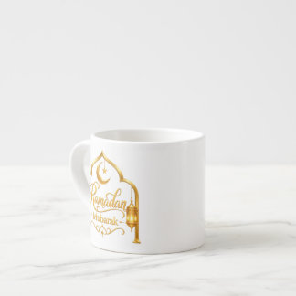 Gouden Boog Lantaarn Ramadan Mubarak Espresso Kop