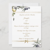 Gouden Boog Olijven & Citroenen Kaart (Voorkant)