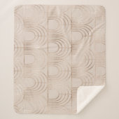 Gouden boog Tegels Art Deco. Sherpa Deken (Voorkant)