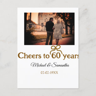 Gouden boog viert 60-jarig huwelijksjubileum  briefkaart