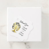 Gouden boom van het leven Tijdloze Sophisticated b Bedankjes Labels (In situ)