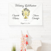 Gouden boom van het leven Tijdloze Sophisticated b Spandoek (Insitu)