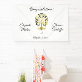 Gouden boom van het leven Tijdloze Sophisticated b Spandoek (Insitu)