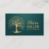 Gouden Boom van het leven Visitekaartje (Voorkant)