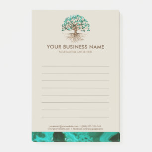 Gouden boom van het leven - Yggdrasil - Malachietb Post-it® Notes