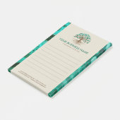 Gouden boom van het leven - Yggdrasil - Malachietb Post-it® Notes (Schuin)