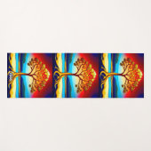 Gouden Boom van het Leven Yoga Mat (Voorkant (horizontaal))