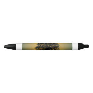 Gouden boom zwarte inkt pen