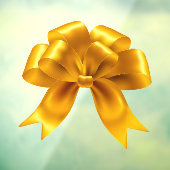 Gouden Bow Window Decal (Vel 3)