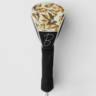 Gouden Bronzen Bladeren Amandelbeige Glam Herfst Golfheadcover