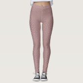 Gouden Bronzen Dot Pattern Leggings (Voorkant)