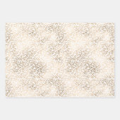 Gouden bronzen luipaard print inpakpapier vel (Voorkant)