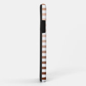 Gouden Bronzen Strepen Ombre Monogram Case-Mate iPhone Case (Achterkant/rechts)