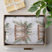 Gouden Bronzen Witte Kerst Bellen Tissuepapier (Geschenk)