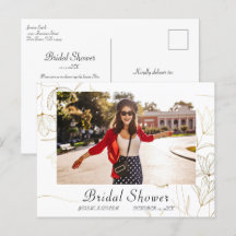 Gouden bruidsuitnodiging FOTO uitnodigingskaart