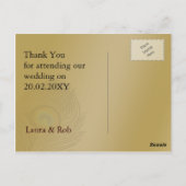 gouden bruiloft bedankt briefkaart (Achterkant)