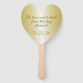 Gouden bruiloft fans hebben en houden Gezegde Handwaaier (Achterkant)