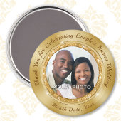 Gouden bruiloft gunsten. Magnet bruiloft gunsten g Magneet