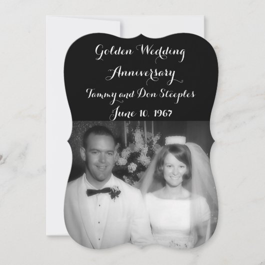 Gouden Bruiloft Kaart (Voorkant)