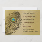 gouden bruiloft met behoud van datum save the date (Voorkant)