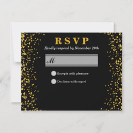 Gouden bruiloft RSVP kaartje