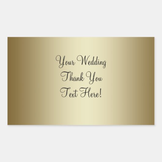 Gouden Bruiloft Wijn Label Sticker (Voorkant)