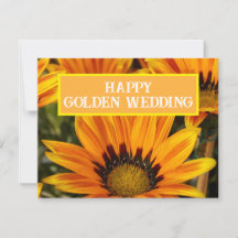 GOUDEN BRUILOFT ZONNEBLOEM KOPPEL BLOEM