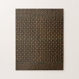 Gouden Bruin Decoratief Patroon Legpuzzel