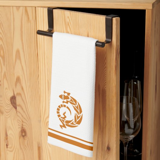 Gouden Bruine Gecko Zuidwestelijke Grens Keuken Ha Theedoek (Derde Gevouwen)