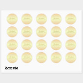 Gouden Bruine Tinten Gradatie Ronde Sticker (Vel)