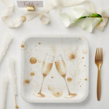 Gouden Bubbel Papieren Borden