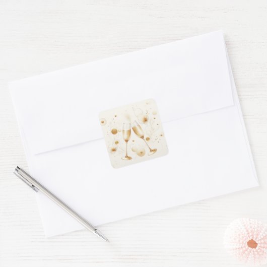 Gouden Bubbel Stickers (Envelop)