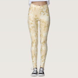 Gouden camouflage Glitter Leggings