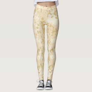 Gouden camouflage Glitter Leggings