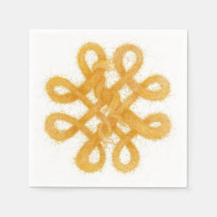 GOUDEN CELTISCHE KNOOP Standaard Cocktails Papiere Servet