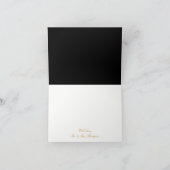 Gouden Champagne Bubbles Engagement Party Dank u Bedankkaart (Binnen)