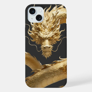 Gouden Chinese Draak Kunst | Mythisch Wezen Fant iPhone 15 Plus Case