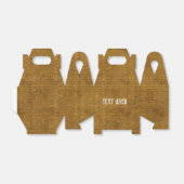 Gouden Chique Grunge Squares Party Favor Box Bedankdoosjes (Uitgevouwen)