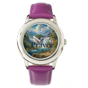 Gouden Christelijk Geloof Gebed  Verandert  Alles  Horloge