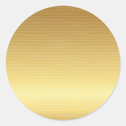 Gouden cirkel ronde sticker (Voorkant)