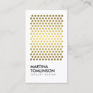 Gouden Cirkels op White Designer Visitekaartje