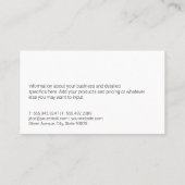 Gouden Commerciële Woningbouwprojecten Visitekaartje (Achterkant)