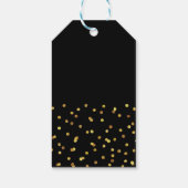 Gouden Confetti Afstuderen foto afstudeerfeest Cadeaulabel (Achterkant)