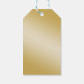 Gouden Confetti, Bomen & Glitter Herten Bruiloft Cadeaulabel (Achterkant)